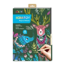 Avenir - Scratch Art Set A4 Magical Animals