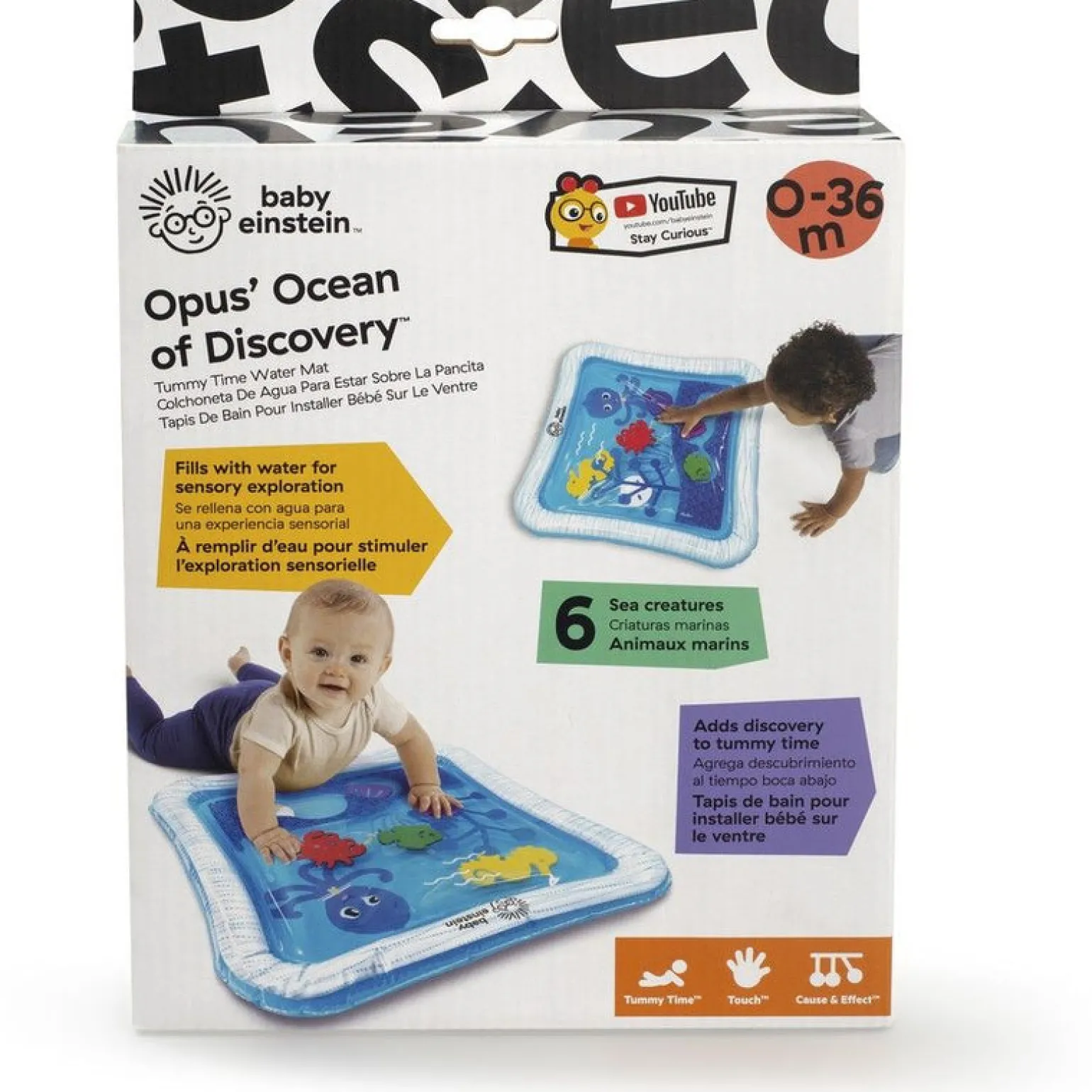 Baby Einstein- Tummy Time Water Play Mat, Ocean Discovery