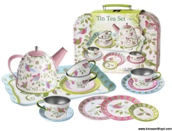 Bird Tin Tea Set