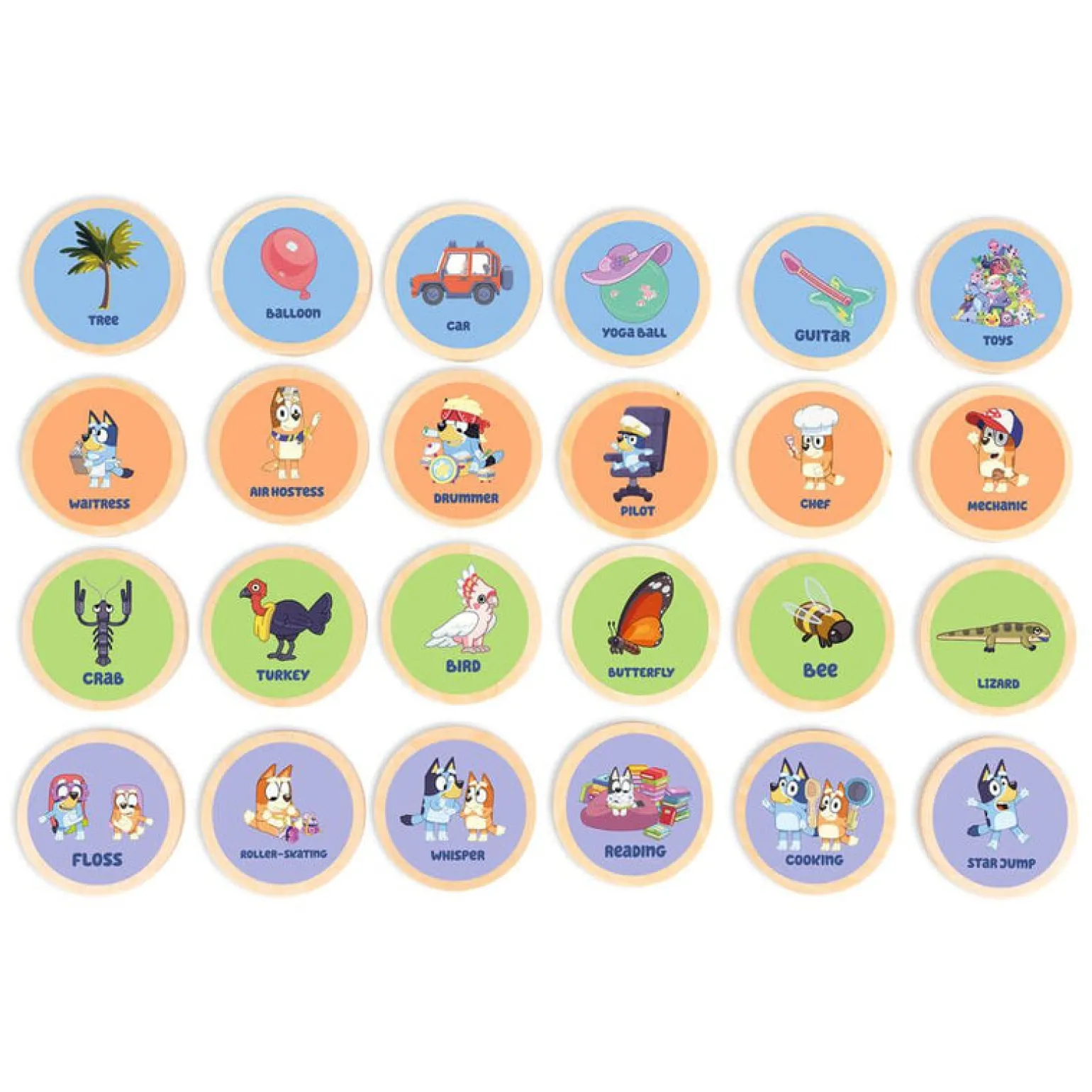 Bluey Wooden Charades