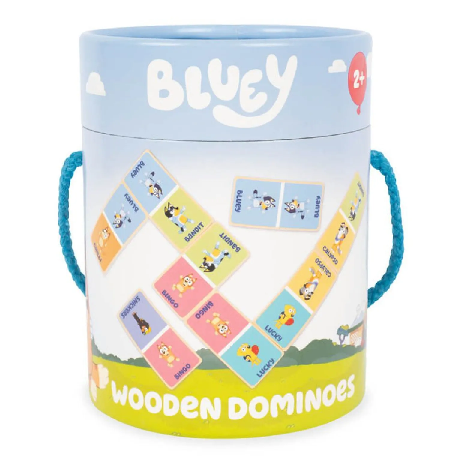 Bluey Wooden Dominoes