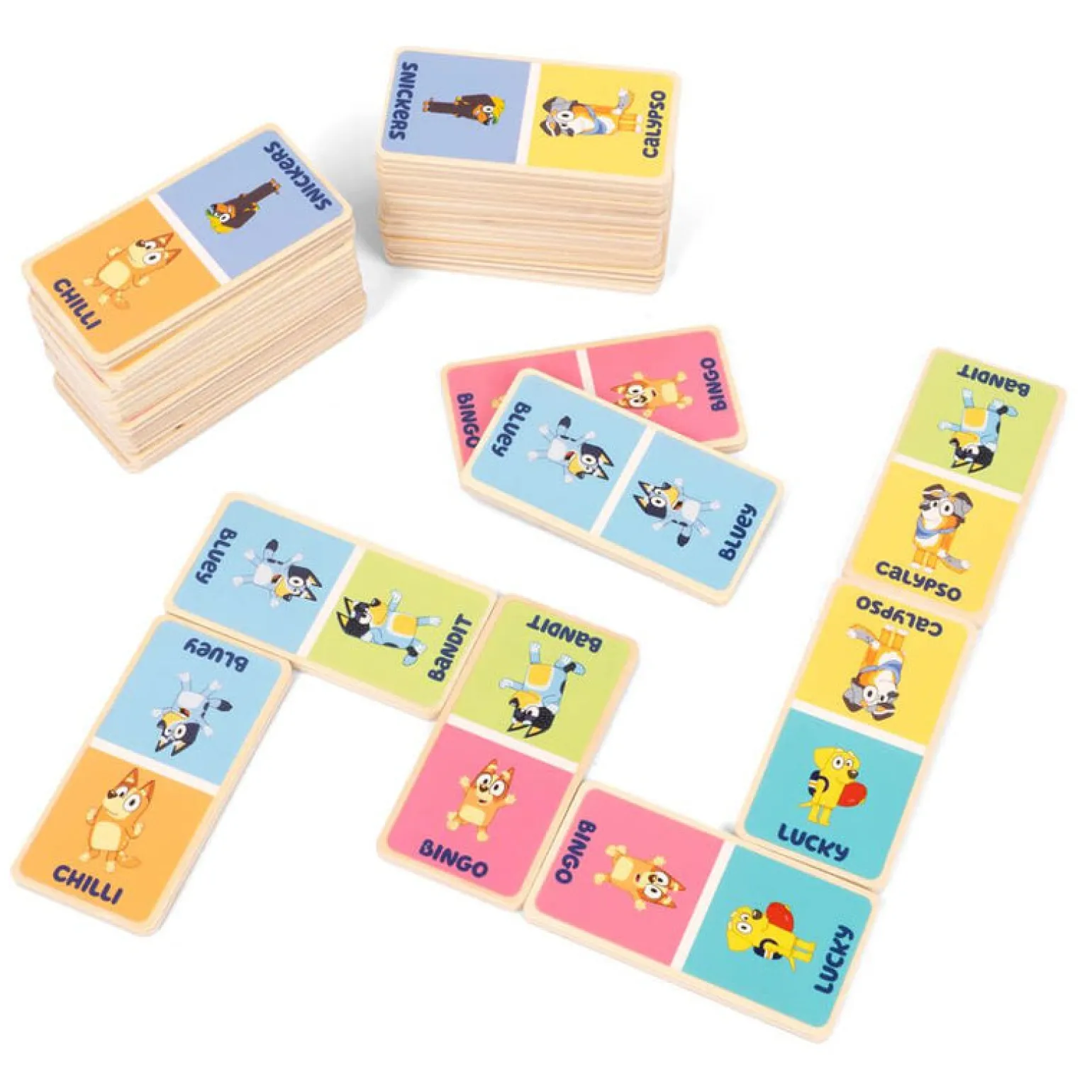 Bluey Wooden Dominoes