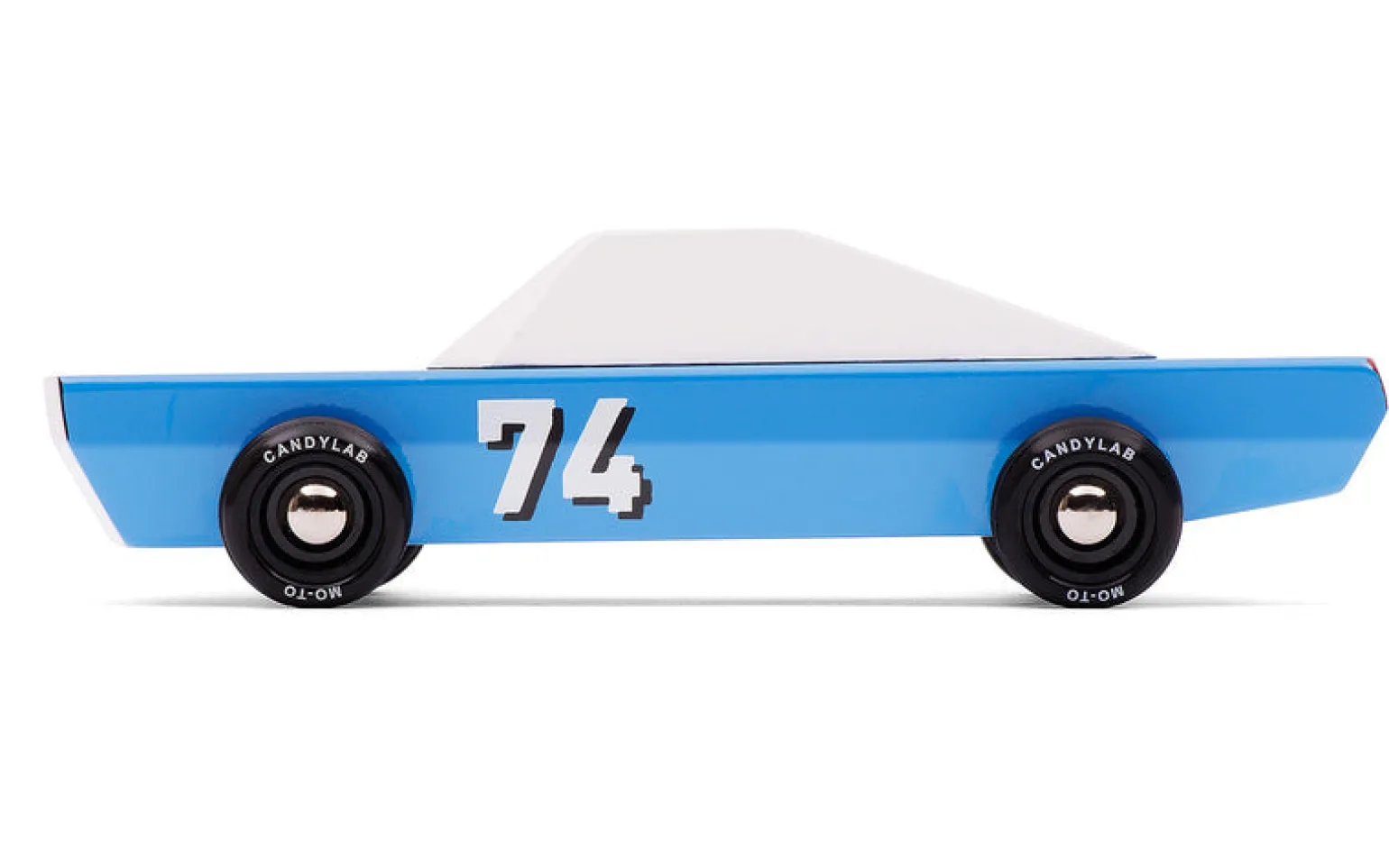 Candylab Wooden Car Toys - Blu74 Racer