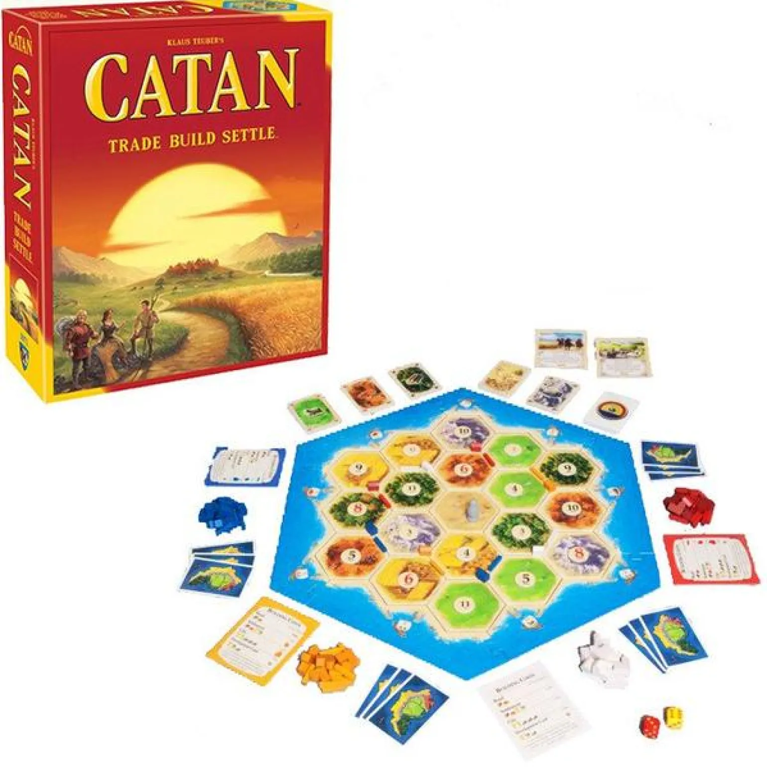 Catan Board Game - Trade Build Settle
