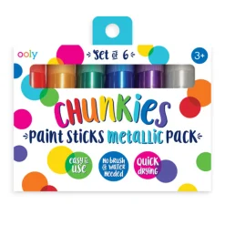 Chunkies Paint Sticks - 6 Pack, Metallic