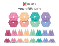 Connetix Tiles - 40 Piece Pastel Geometry Set