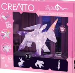 Creatto -Light-Up Crafting Kit Sparkle Unicorn & Friends