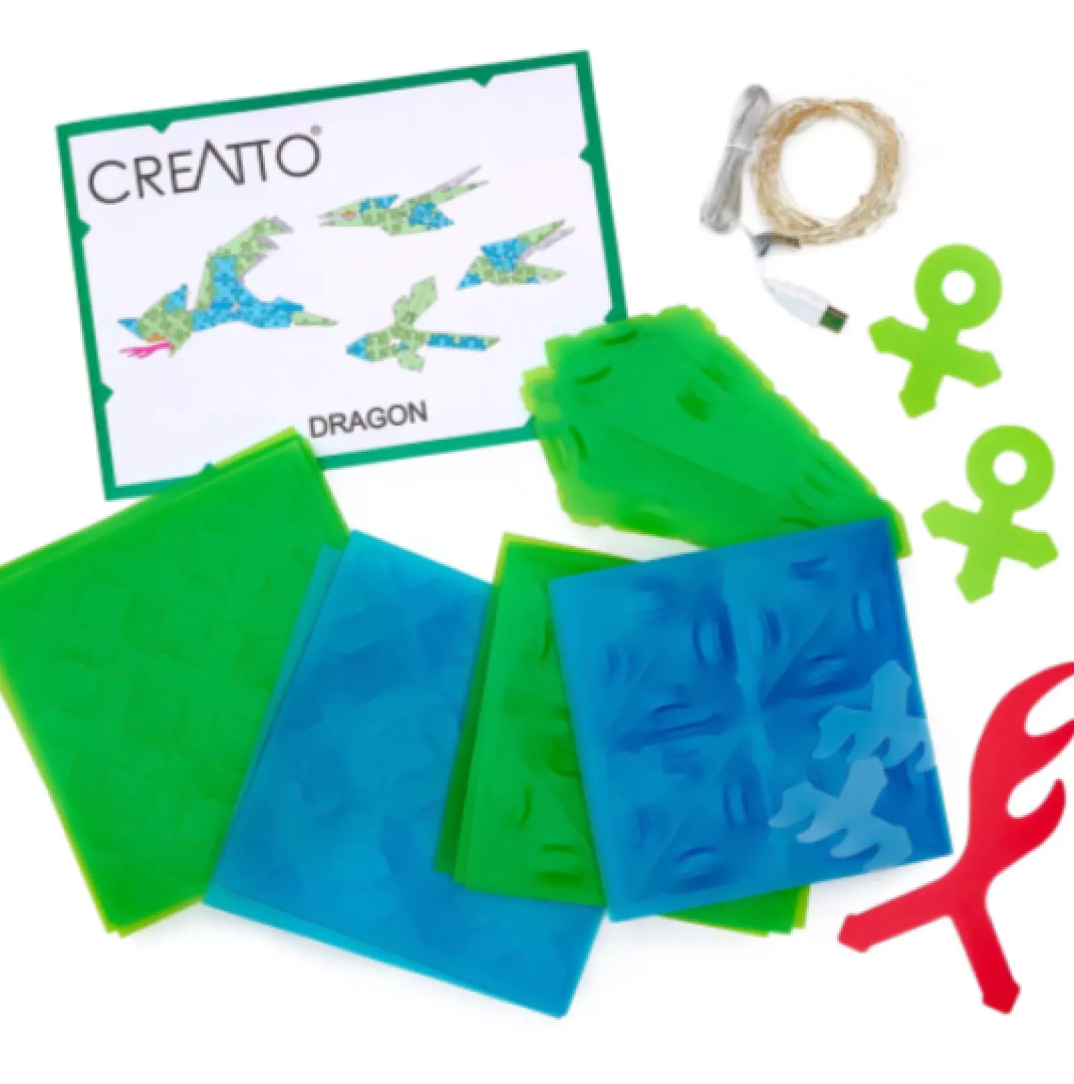 Creatto -Light-Up Crafting Kit Soaring Dragon & Flying Friends