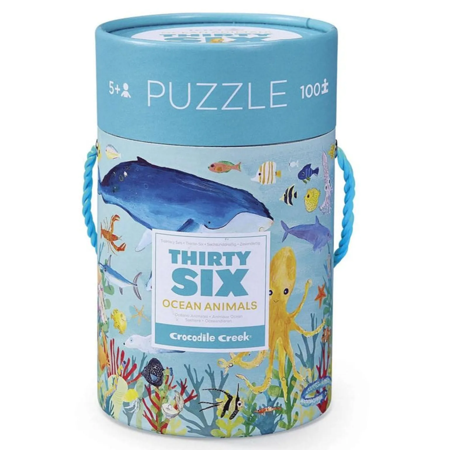 Crocodile Creek - 36 Ocean Animals Puzzle, 100 Pieces
