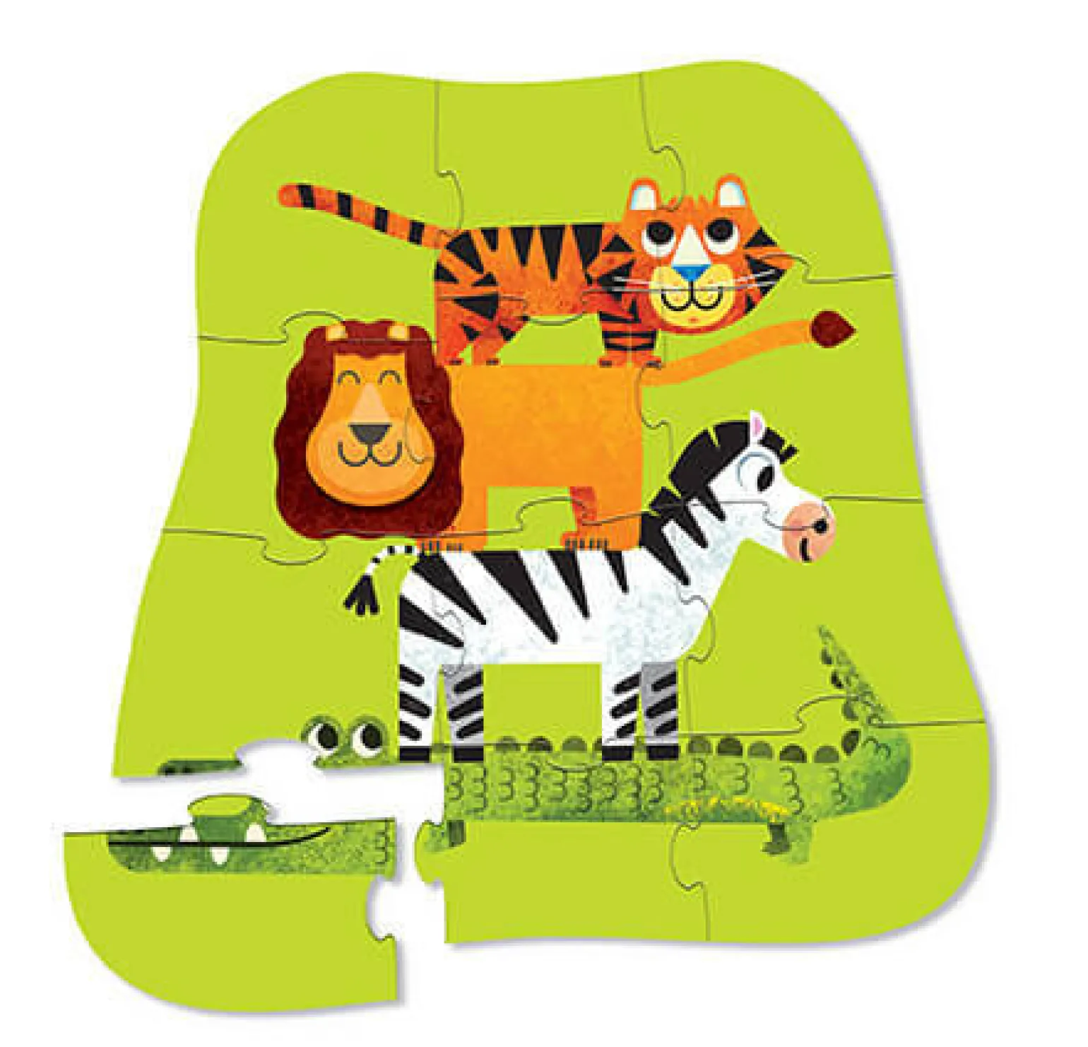 Crocodile Creek Mini Puzzle Jungle Friends