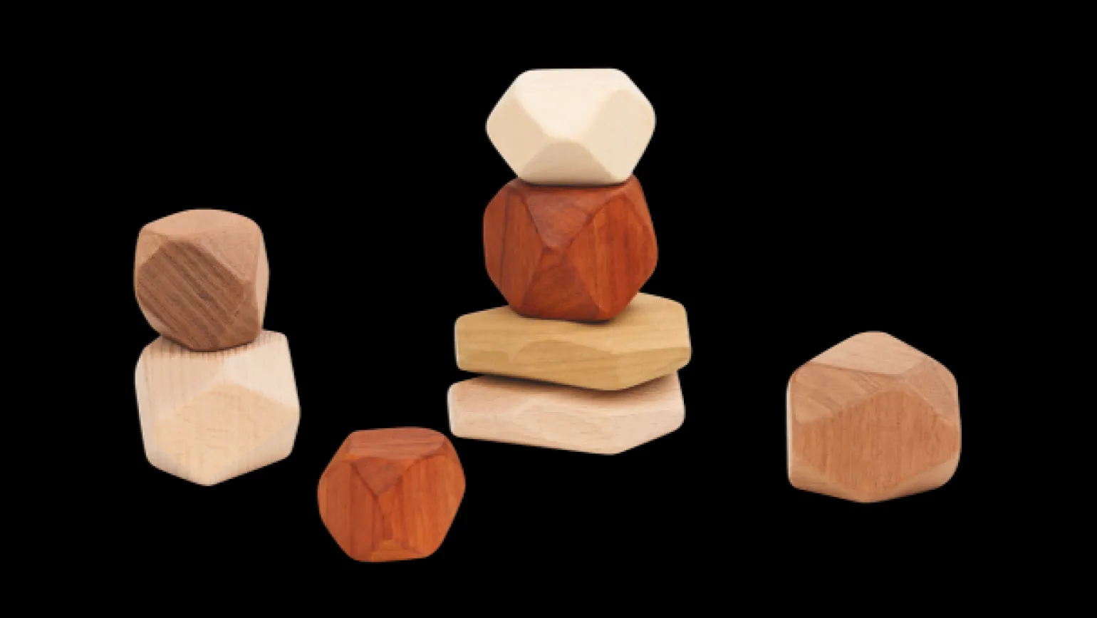 Discoveroo Wooden Stacking Stones