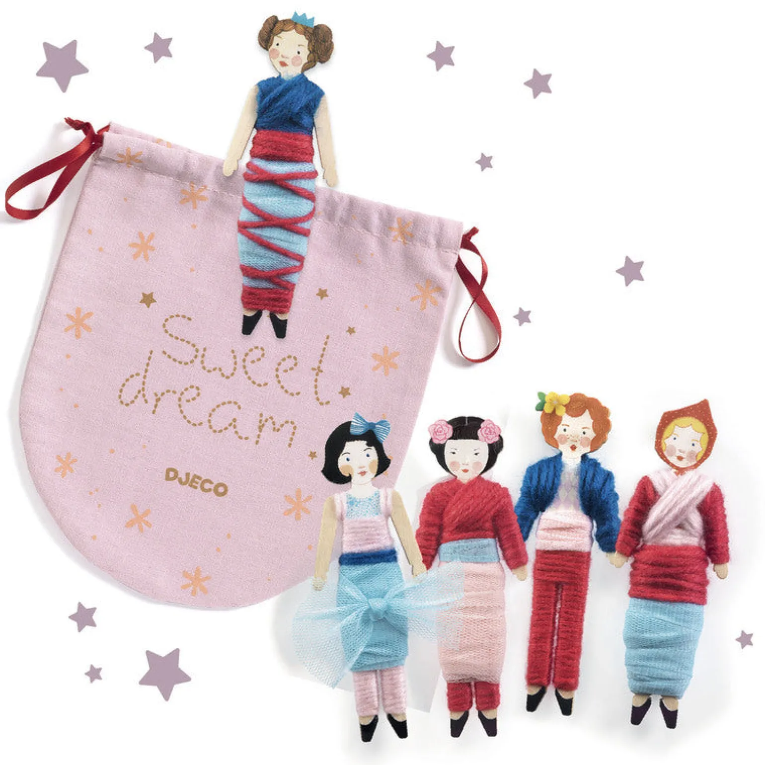 Djeco - Do It Yourself Sweet Night Dolls