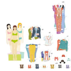 Djeco - Dressing Room Paper Dolls