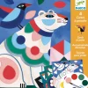 Djeco - Fanciful Animal Cards To Paint