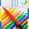 Djeco - Felt Tip Brush, Neon And Fluro