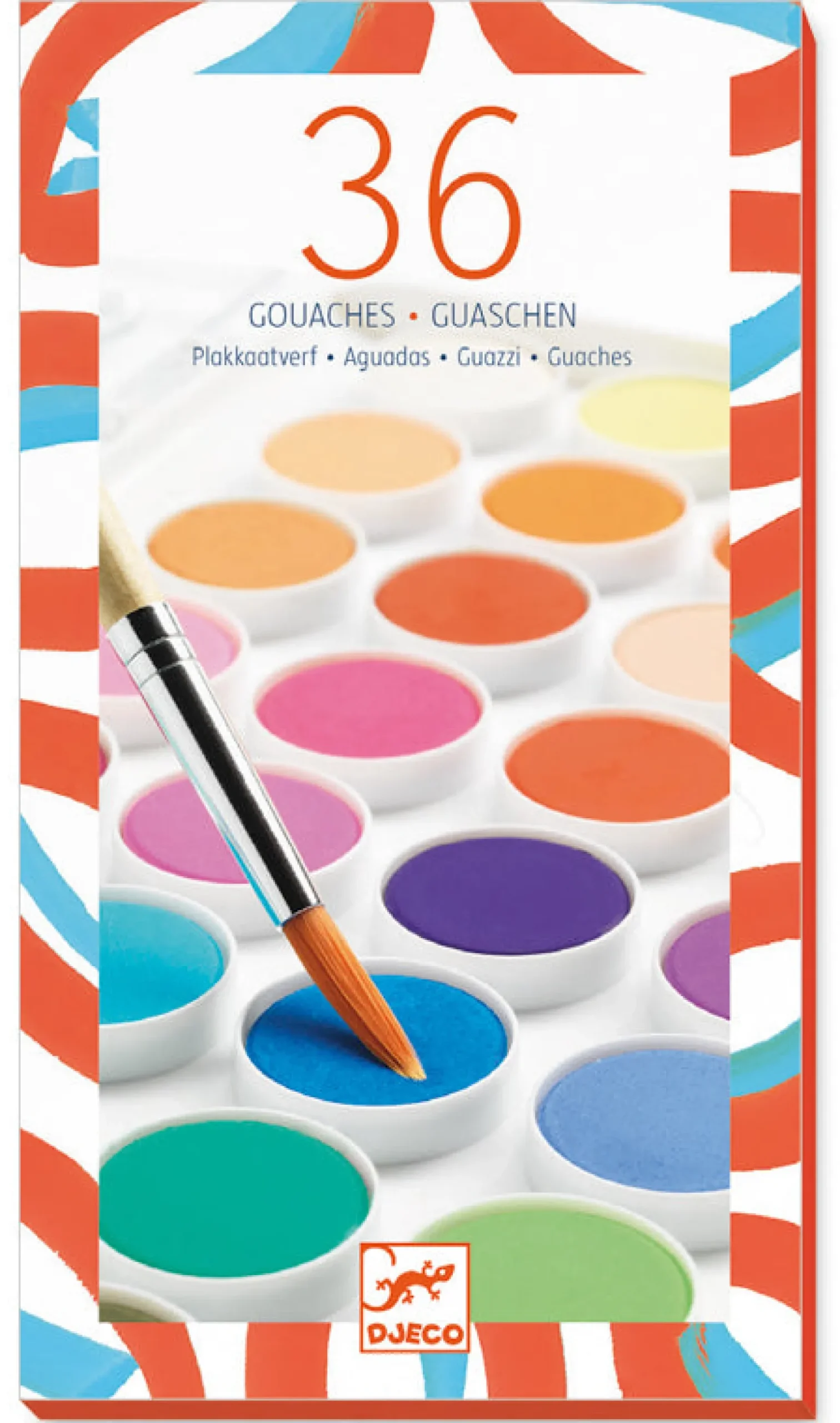 Djeco - Gouache 36 Colour Paints