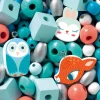 Djeco - Wooden Beads, Animals