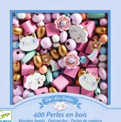 Djeco - Wooden Beads, Rainbow