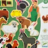 Djeco - Wooden Fridge Magnets, Farminx