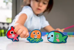 Djeco - Wooden Magnetic Fishing Color