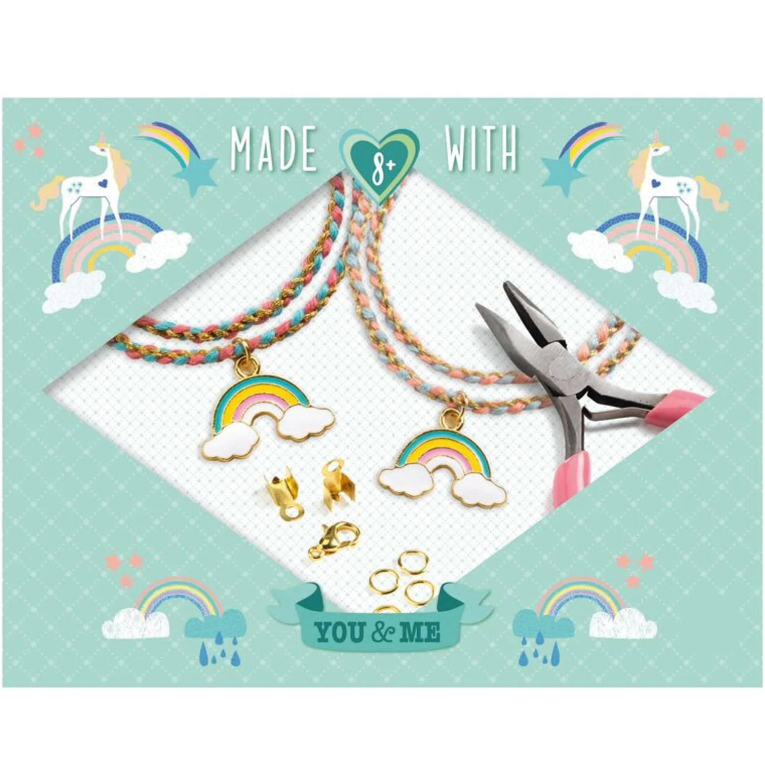 Djeco Bead Set You & Me Rainbow Kumihimo