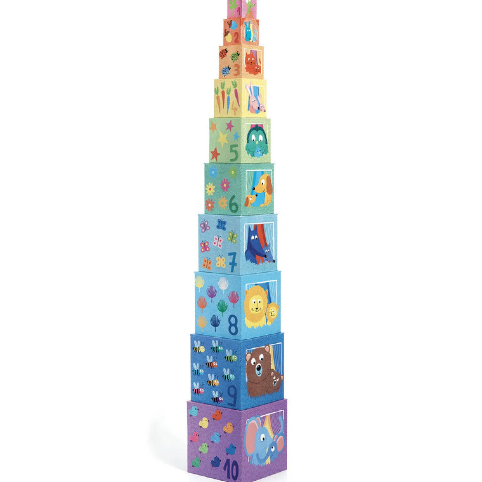 Djeco Blocks, Rainbow Theme