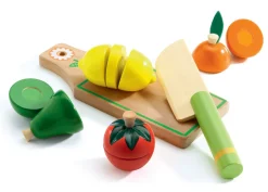 Djeco -Wooden Cutting Fruit And Vegetable