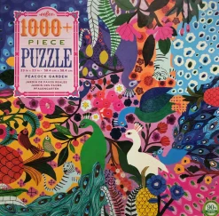 Eeboo - Jigsaw Puzzle Peacock Garden 1008 Pce