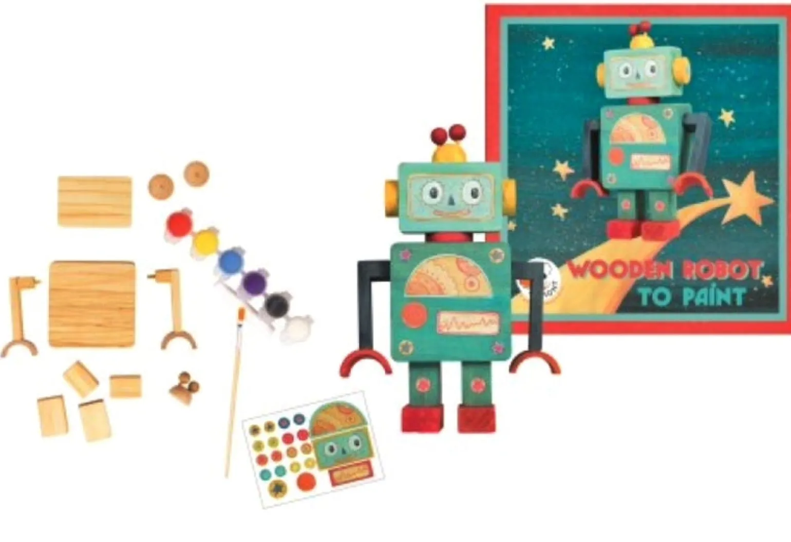 Egmont Toys - Build & Decorate Wooden Robot