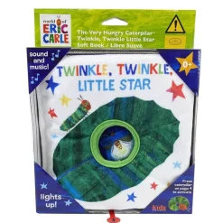 Eric Carle - Soft Teether Book - Very Hungry Caterpillar Clip On, Twinkle Twinkle Little Star