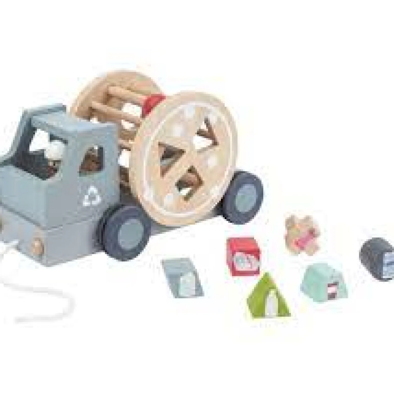 Everearth - Pull Along Recycling Truck Pastel