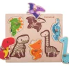 Everearth Dinosaur Wooden Peg Puzzle