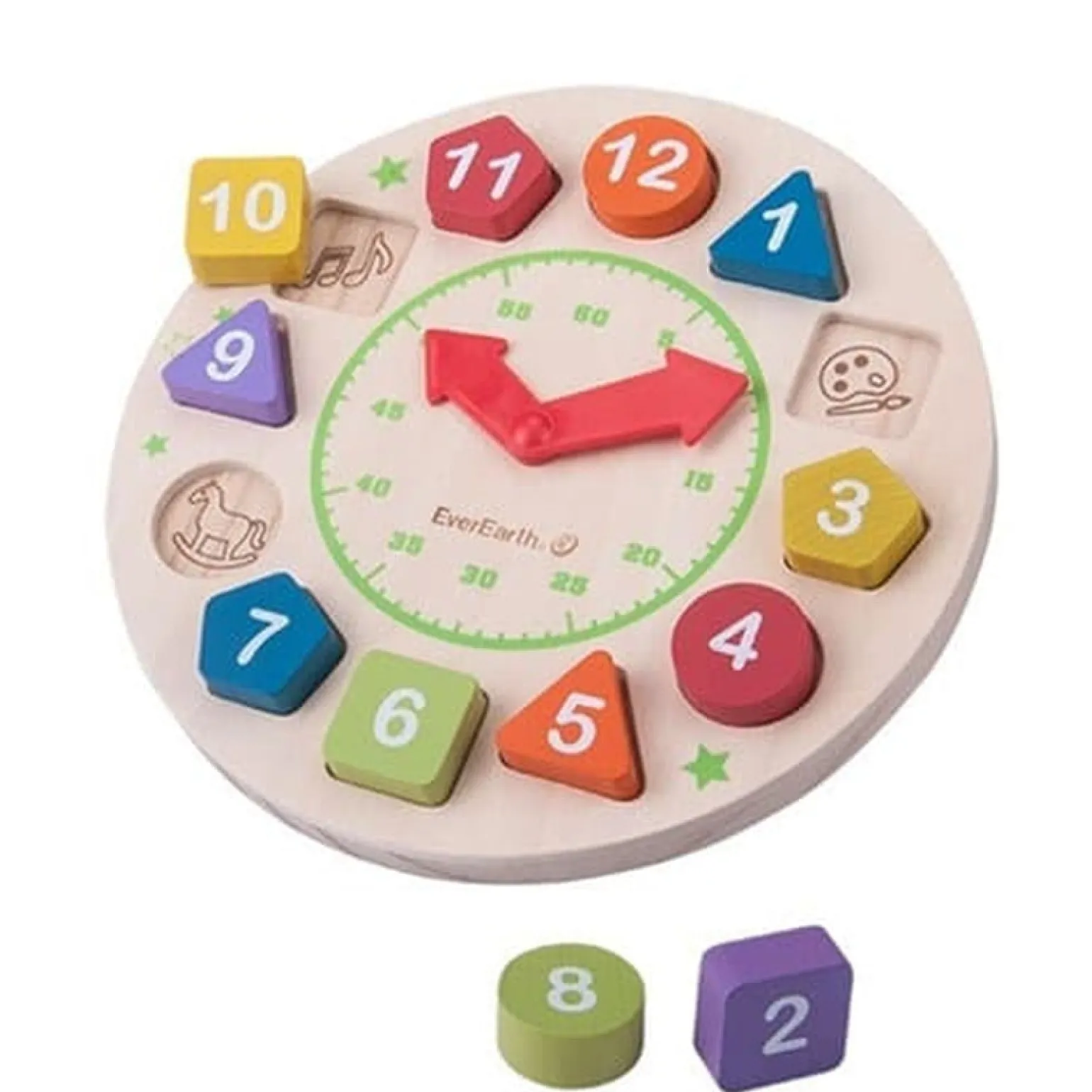 Everearth Wooden Clock