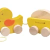 Everearth Wooden Pull Along Duck & Egg