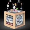 Everearth Wooden Wild Animal Activity Cube