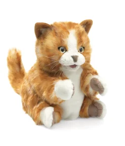 Folkmanis - Orange Tabby Kitten Hand Puppet