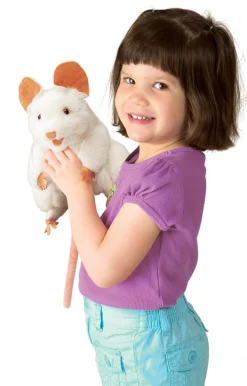 Folkmanis - White Mouse Puppet