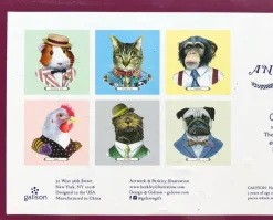 Galison - Animal Portrait Puzzles 6 X 25 Pieces In Multi Colour Print