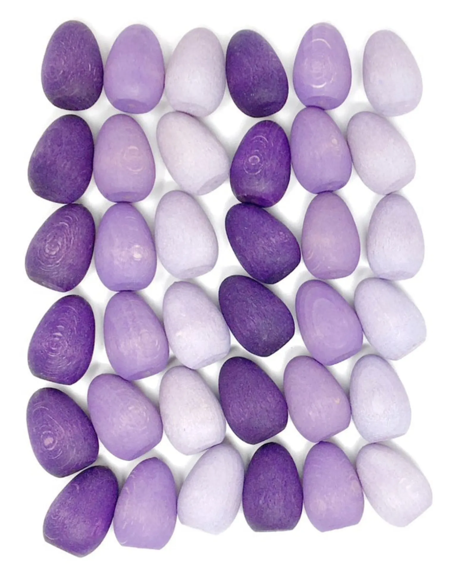 Grapat - Wooden Mandala Eggs In Purple