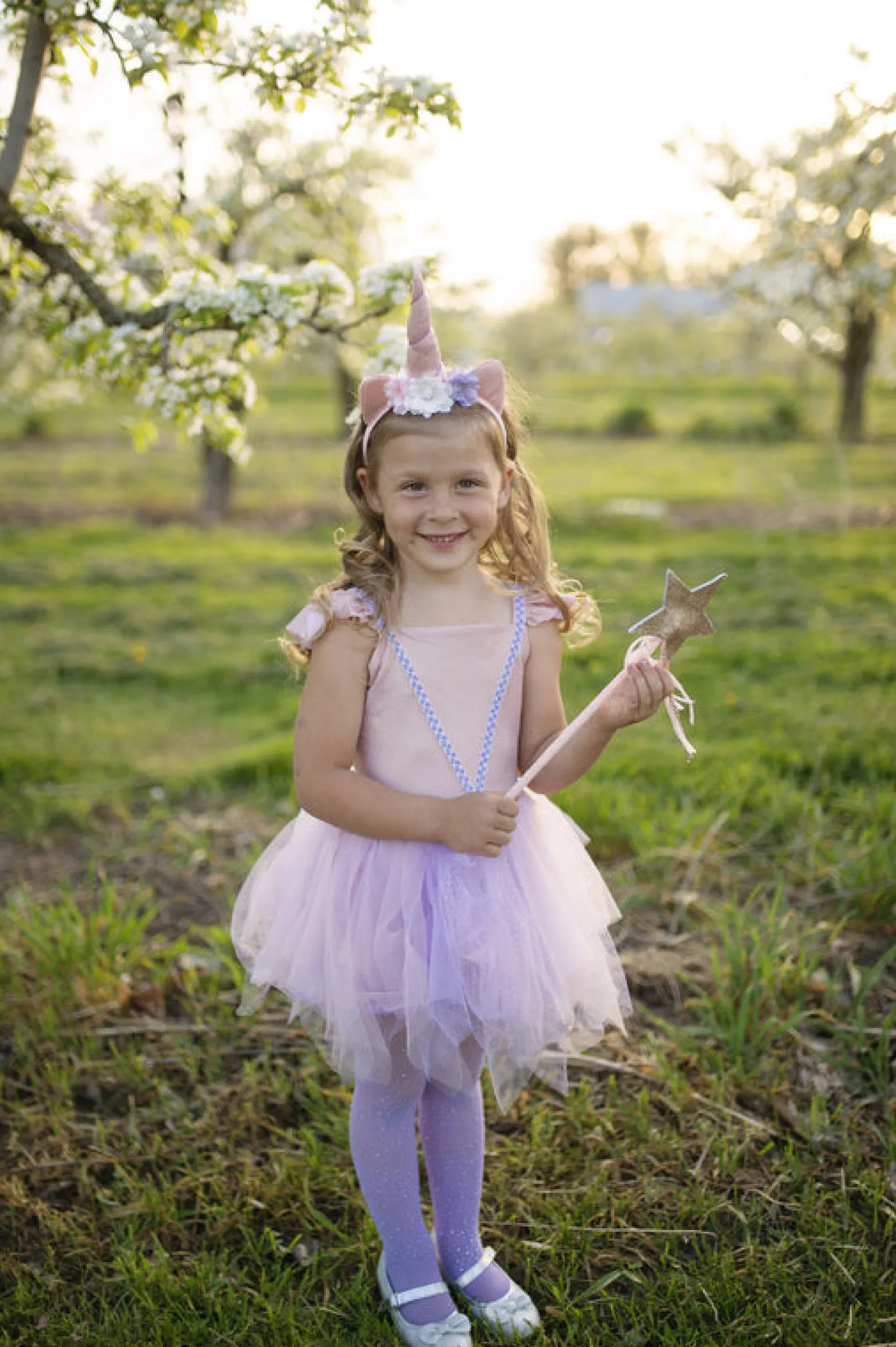 Great Pretenders - Pink Shimmer Unicorn Dress & Headband