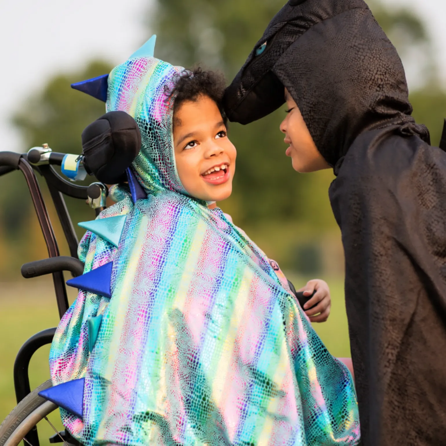 Great Pretenders - Reversible Unicorn And Dragon Kids Costume Cape In Blue