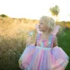 Great Pretenders Rainbow Sequins Skirt With Wings & Wand Costume