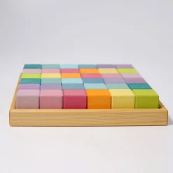 Grimm's - Square, 36 Cubes Pastel