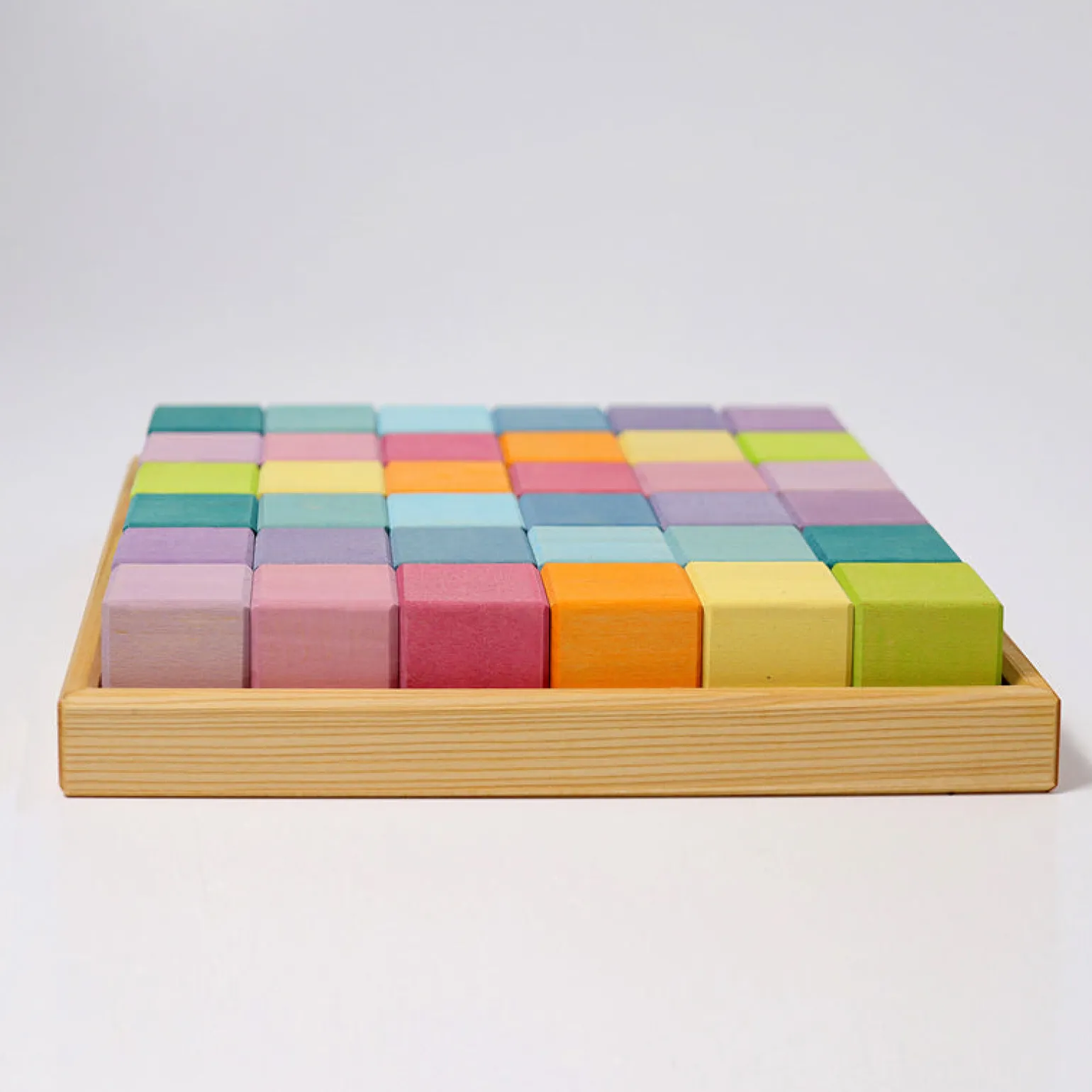 Grimm's - Square, 36 Cubes Pastel