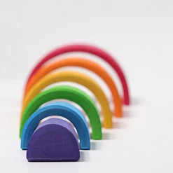 Grimms - Wooden Colored Rainbow Medium 6 Pieces