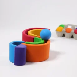 Grimms - Wooden Colored Rainbow Medium 6 Pieces