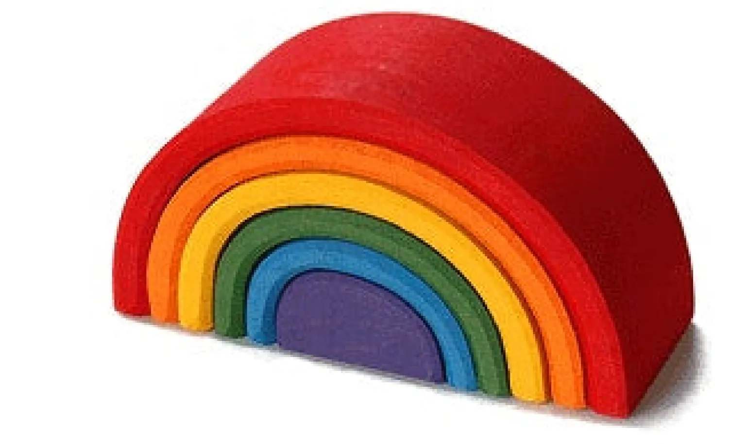 Grimm's - Wooden Rainbow Small 6 Pieces