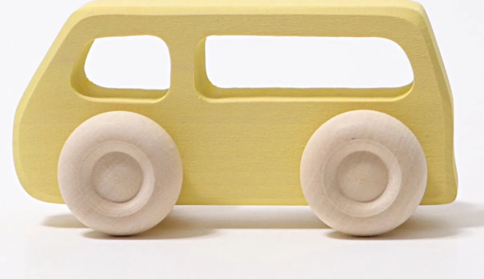 Grimms -5 Wooden Slimline Cars In Multi Colour Print