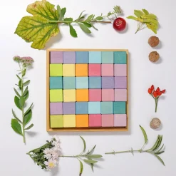 Grimm's Pastel Mosaic Building Blocks