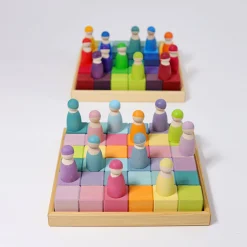 Grimm's Pastel Mosaic Building Blocks
